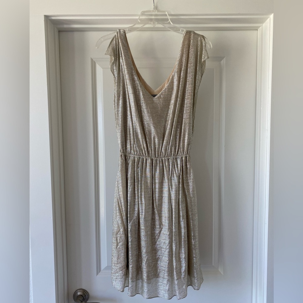 Gianni Bini Gold Shimmer Dress